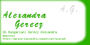 alexandra gerecz business card